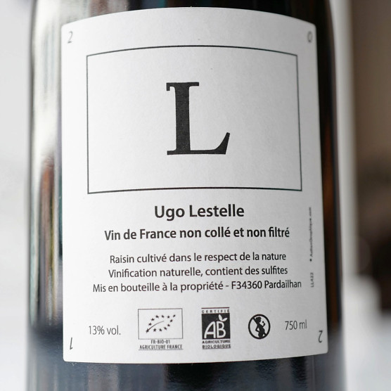 Caviste Contre-pied vin naturel Cuvée L Ugo Lestelle Saint-Chinian Languedoc