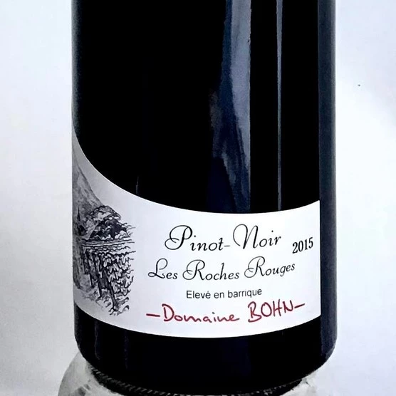 Caviste Contre-pied vins pour la table Pinot Noir Les Roches Rouges, Domaine Bohn, Alsace